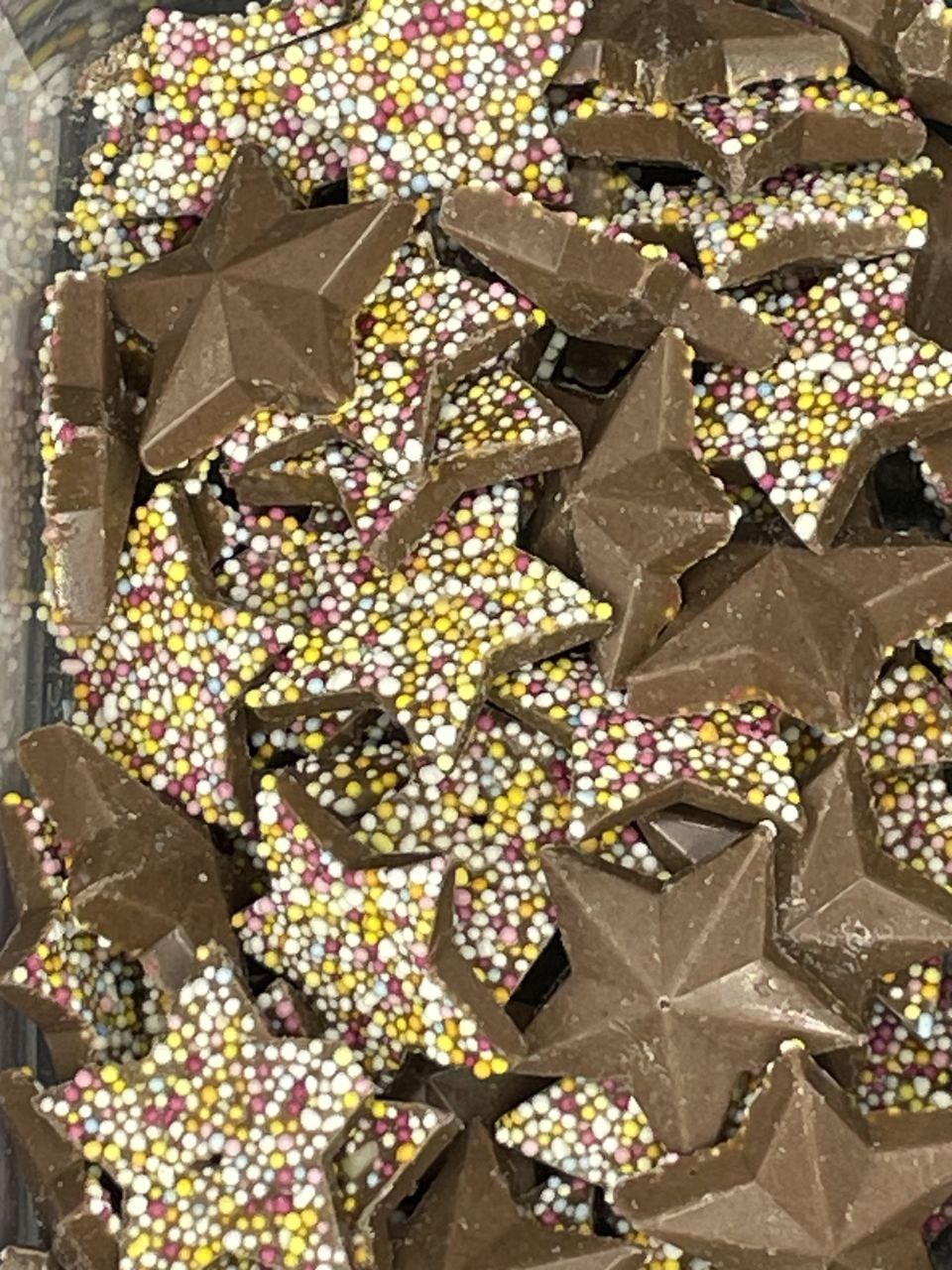 Sprinkled Chocolate Stars